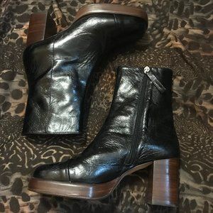 ASOS Reunion leather platform boots 8 GLAM